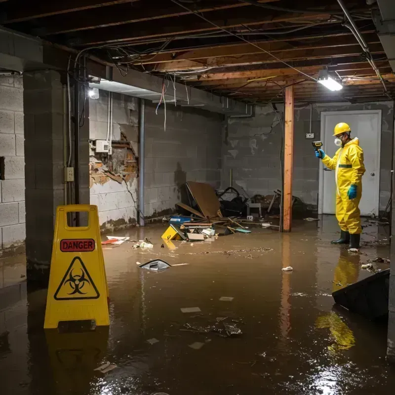 Flooded Basement Electrical Hazard in Spring Valley, AZ Property