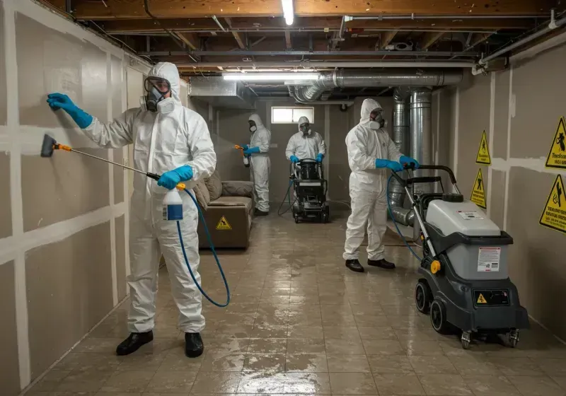 Basement Moisture Removal and Structural Drying process in Spring Valley, AZ